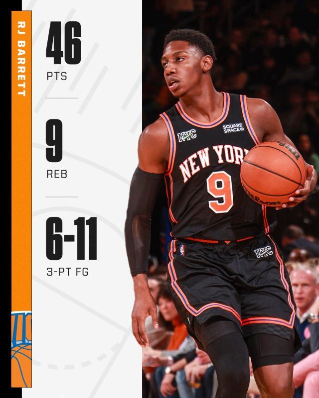 GA黄金甲登录入口-尼克斯输球夜唯一慰藉 巴雷特46分创生涯新高！